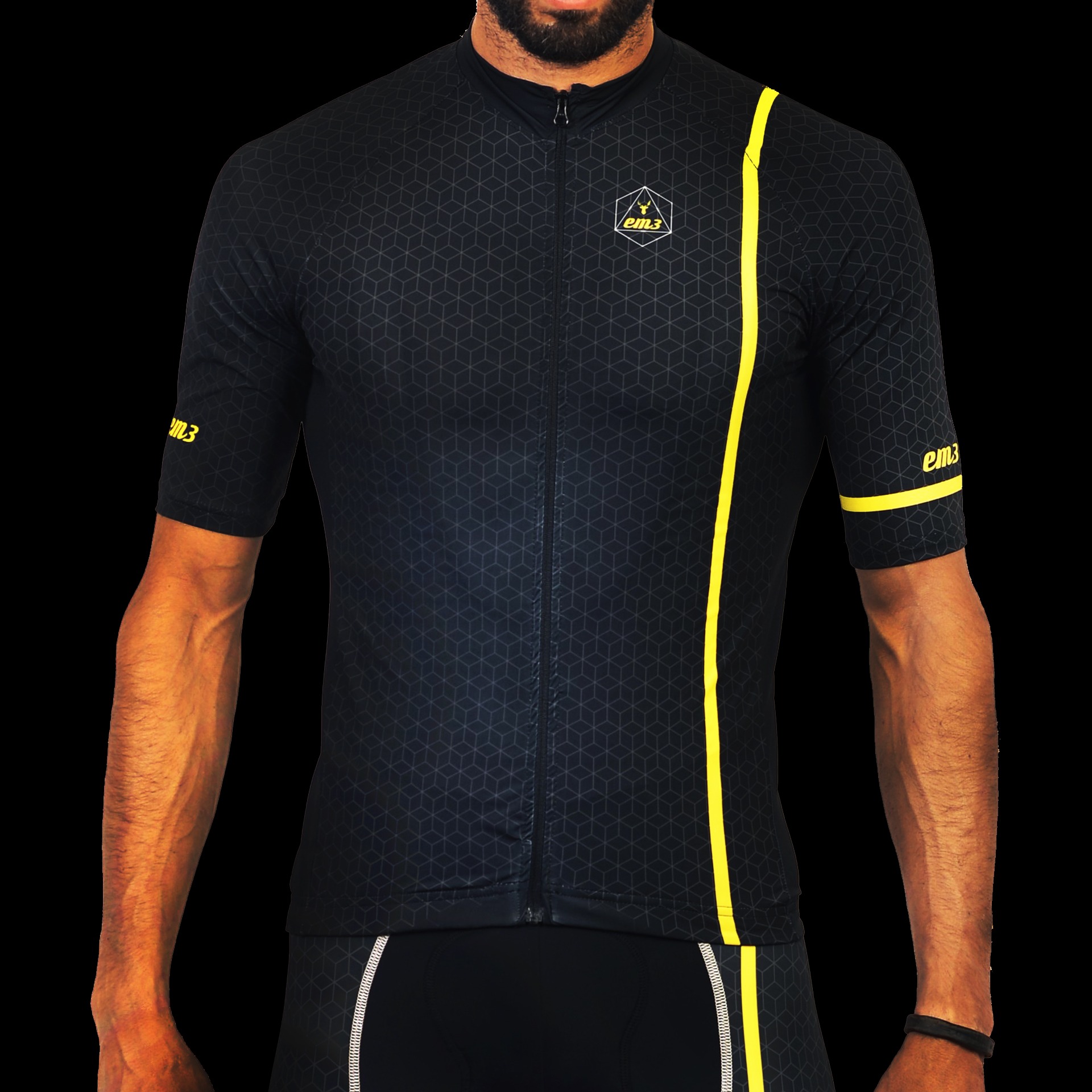 EM3 cycling jersey designed during Tiago Silva's apparel design period
