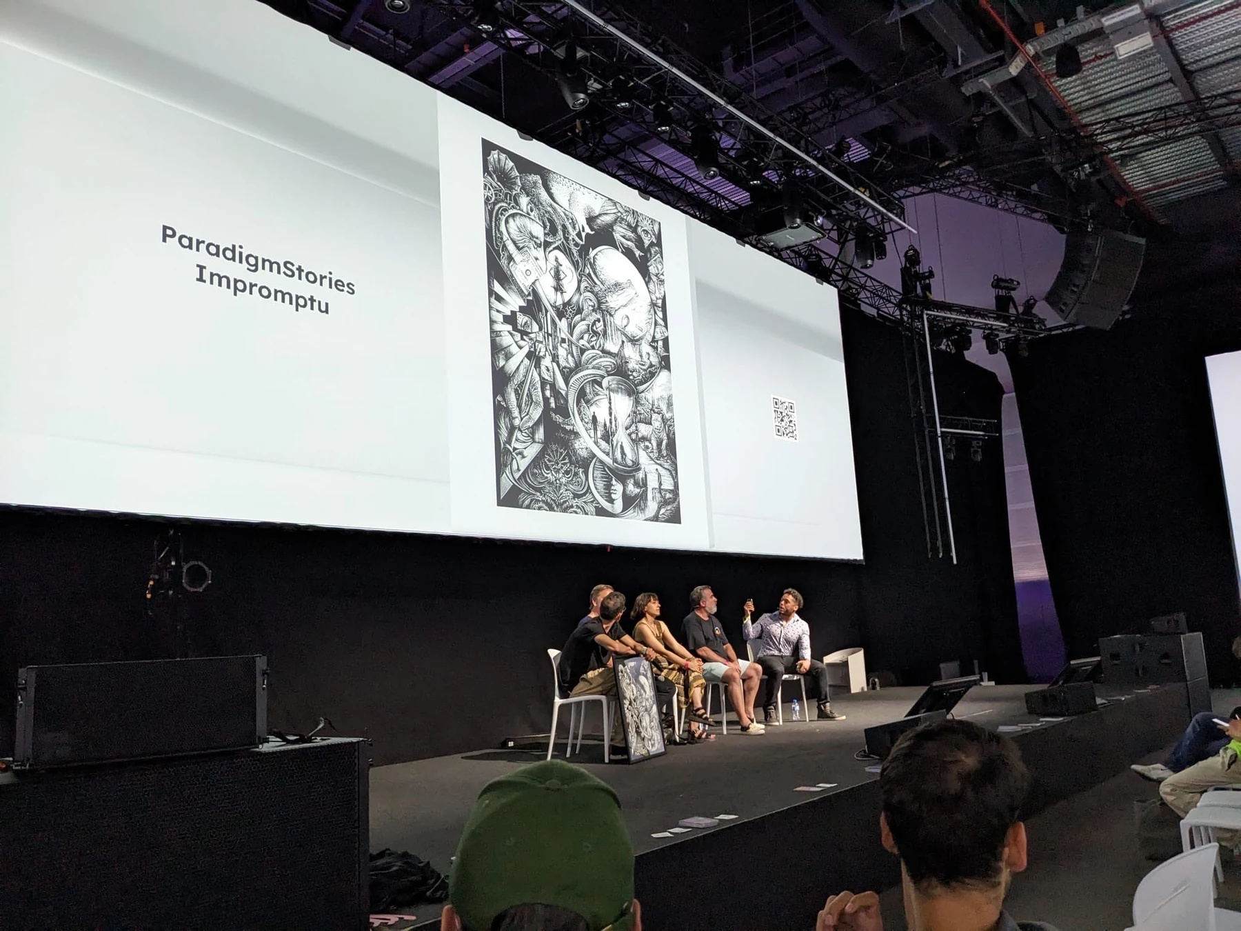 Impromptu on stage at NFC Lisbon